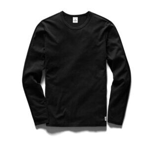 Reigning Champ Lightweight Jersey Long Sleeve Black